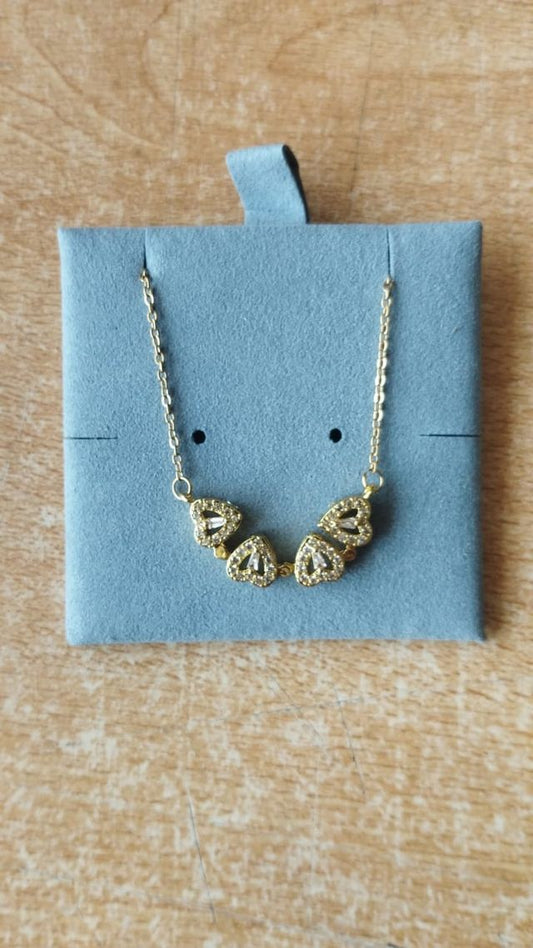 Trebol de corazones (collar)
